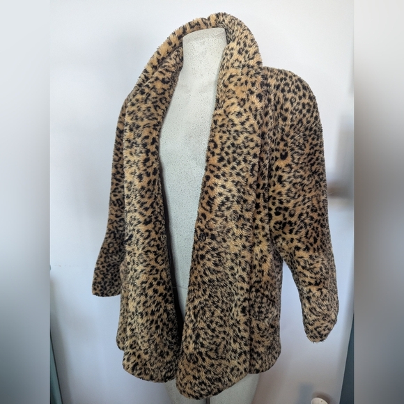 Vintage Marco Collection  leopard swing coat tagged S fits L - Picture 8 of 12